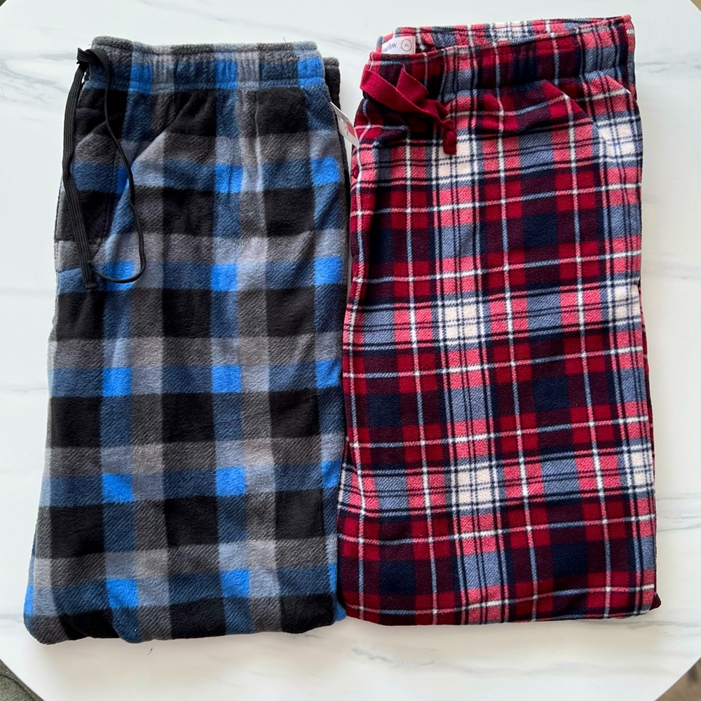 XL Men Goodfellow & Highland Outfitters Plaid Fleece Winter Pajama Lounge Pants